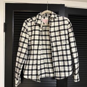 Filson Black and Cream Plaid Shirt